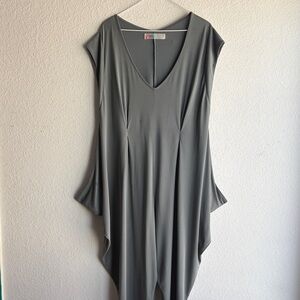 NWOT Free People Beach Gray Jumpsuit Sz Small Side Pockets